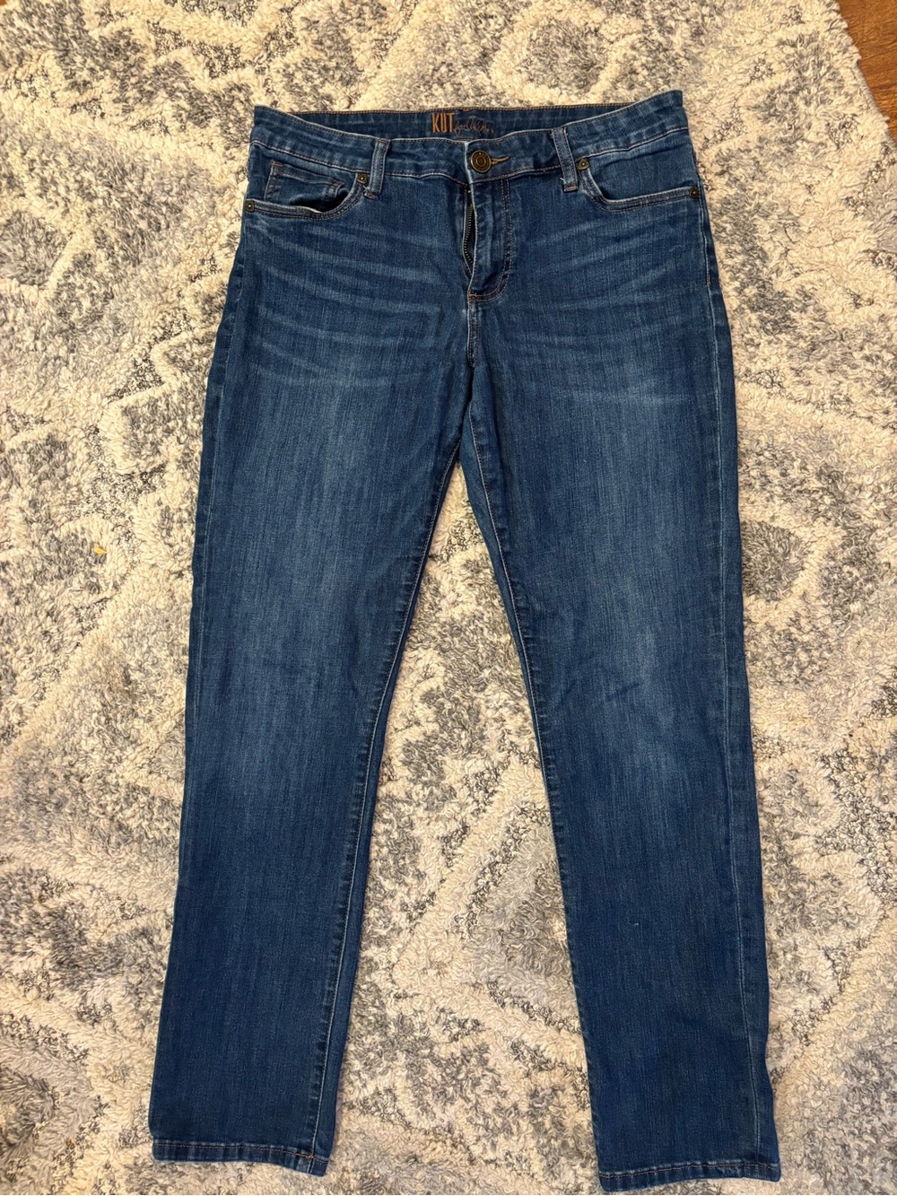 Kut from the Kloth Women's Dark Blue Straight Leg Jeans